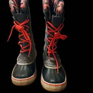 Sorel Joan of Arctic Wedge II Knit II Shale/Argile size 8 women's